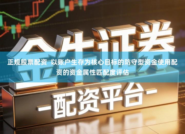 正规股票配资  以账户生存为核心目标的防守型资金使用配资的资金属性匹配度评估