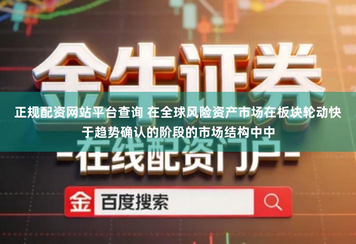 正规配资网站平台查询 在全球风险资产市场在板块轮动快于趋势确认的阶段的市场结构中中